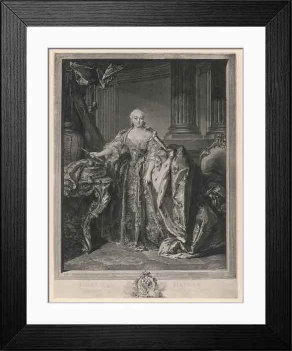 Framed Print : Eliz Petrovna / Russia / Fur Framed Print : Eliz Petrovna / Russia / Fur