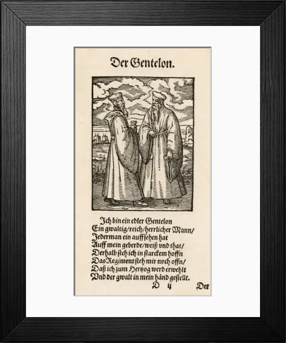 Framed Print : German Merchants / Amman Framed Print : German Merchants / Amman
