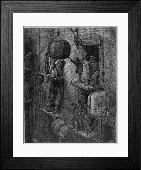 Framed Print : City of London Warehouse Framed Print : City of London Warehouse