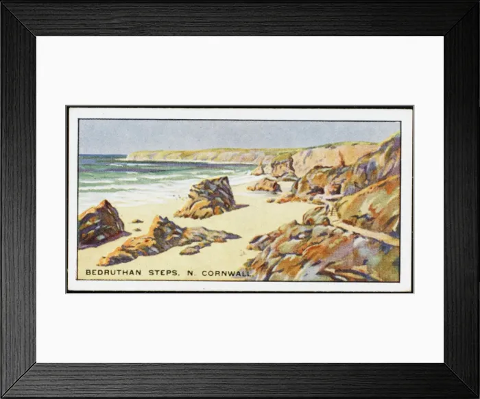 Framed Print : Cornwall / Bedruthan Steps Framed Print : Cornwall / Bedruthan Steps