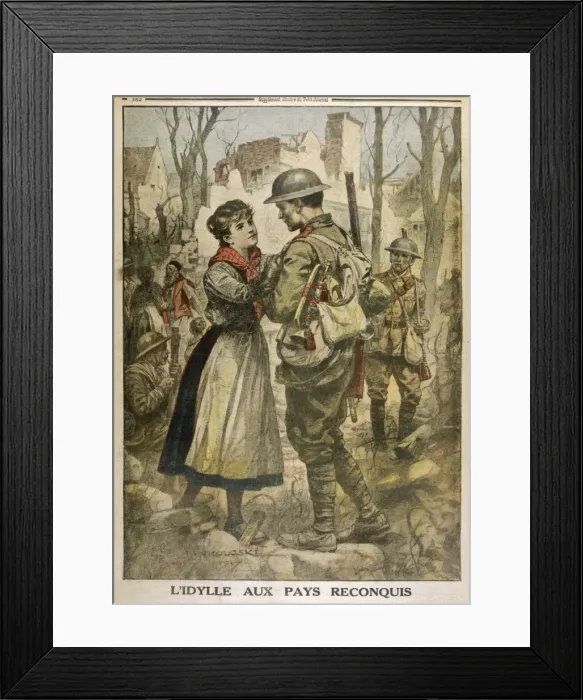 Framed Print : WW1 / TOMMY / MADEMOISELLE Framed Print : WW1 / TOMMY / MADEMOISELLE