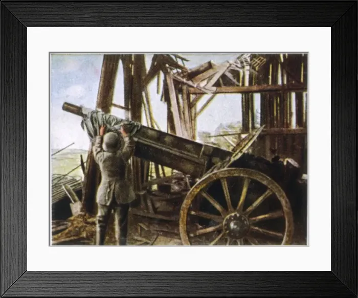 Framed Print : Ww1 / Cooling Gun Barrel Framed Print : Ww1 / Cooling Gun Barrel