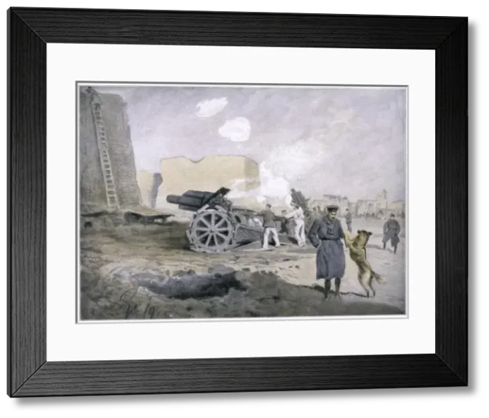 Framed Print : Ww1 / German Artillery Framed Print : Ww1 / German Artillery