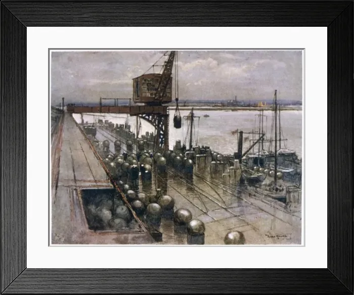 Framed Print : Ww1 / Mines Loaded Framed Print : Ww1 / Mines Loaded