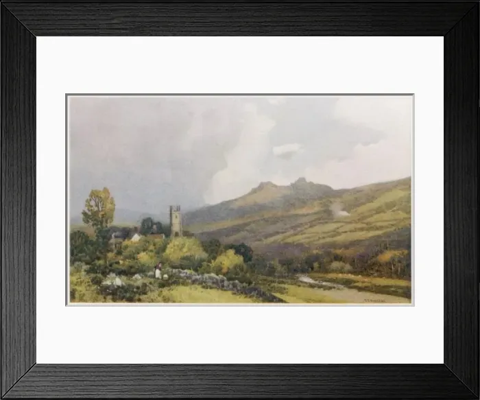 Framed Print : Devon / Widecombe in Moor Framed Print : Devon / Widecombe in Moor