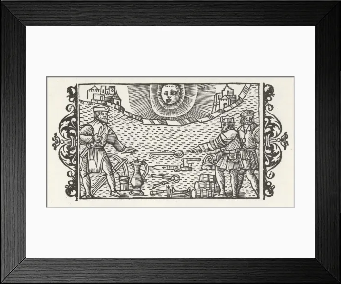 Framed Print : Market on Ice / Sweden / C16 Framed Print : Market on Ice / Sweden / C16