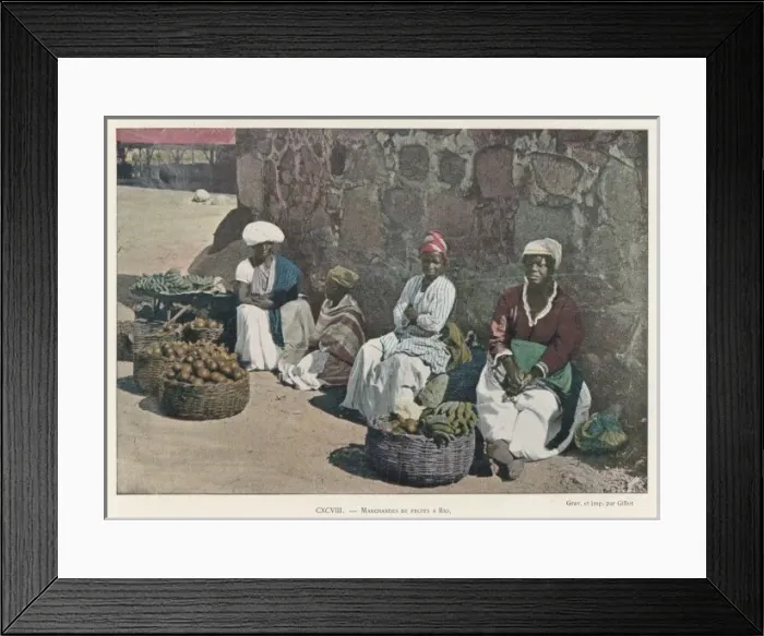 Framed Print : Fruit Vendors / Brazil Framed Print : Fruit Vendors / Brazil