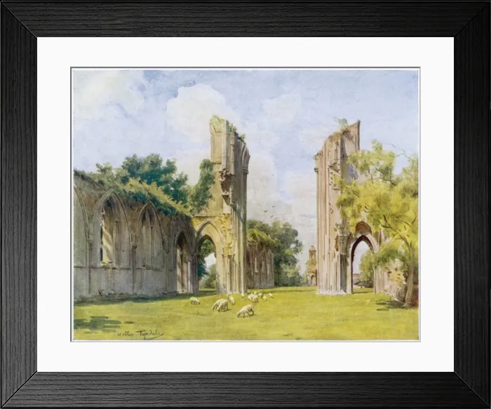 Framed Print : Glastonbury Abbey 1927
