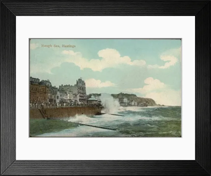 Framed Print : Hastings / Rough Sea 1906 Framed Print : Hastings / Rough Sea 1906