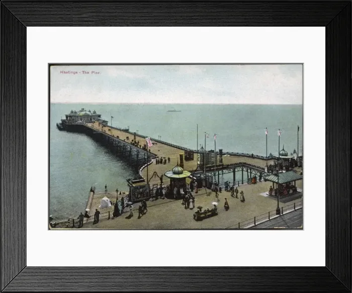 Framed Print : Hastings  /  Pier 1908