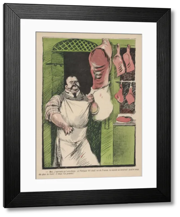 Framed Print : Paris Butcher Shop / 1905 Framed Print : Paris Butcher Shop / 1905