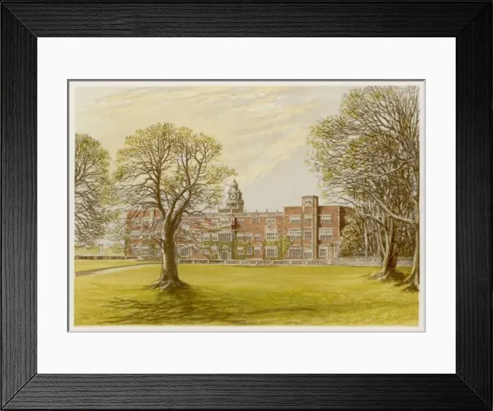 Framed Print : Hatfield House / 1879 Framed Print : Hatfield House / 1879