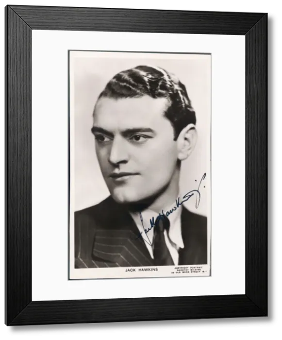 Framed Print : Jack Hawkins / Signed Framed Print : Jack Hawkins / Signed