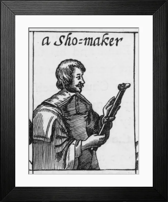 Framed Print : Shoemaker / 1647 / Broadside Framed Print : Shoemaker / 1647 / Broadside