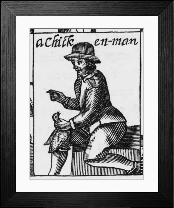 Framed Print : A CHICKEN-MAN / 1647 Framed Print : A CHICKEN-MAN / 1647