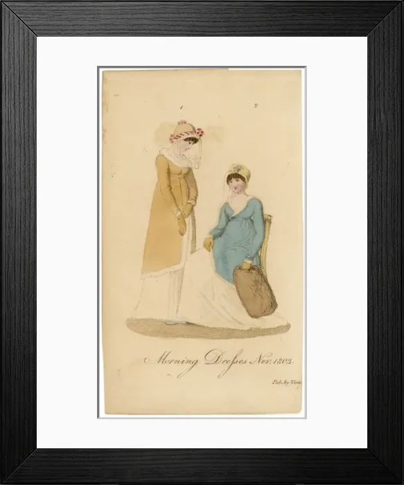 Framed Print : Morning Dresses 1803 Framed Print : Morning Dresses 1803