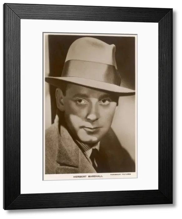 Framed Print : Herbert Marshall / Paramou Framed Print : Herbert Marshall / Paramou