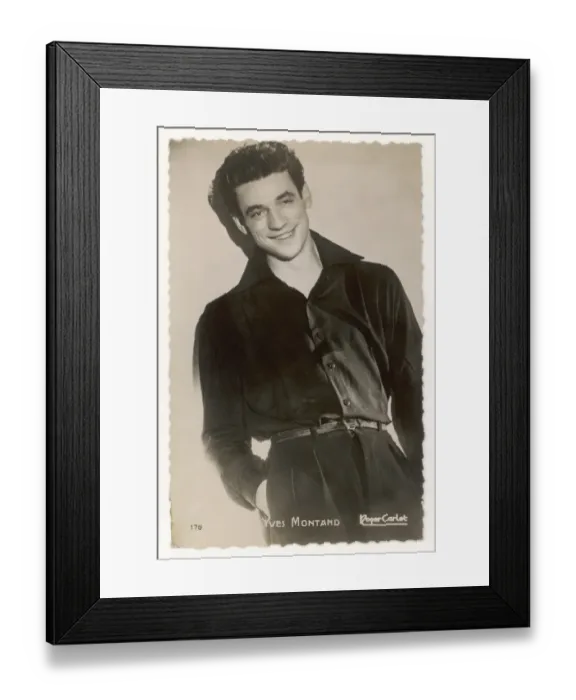 Framed Print : Yves Montand / Carlet Framed Print : Yves Montand / Carlet