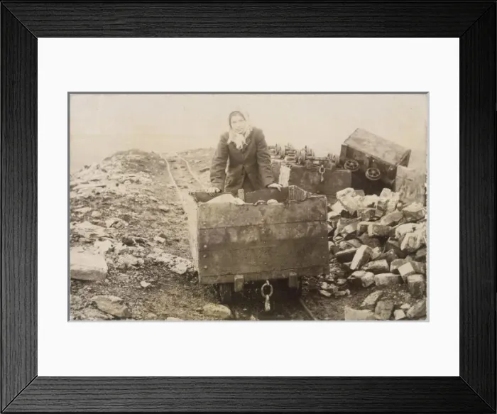 Framed Print : COLLIERY GIRL / 1890 S Framed Print : COLLIERY GIRL / 1890 S