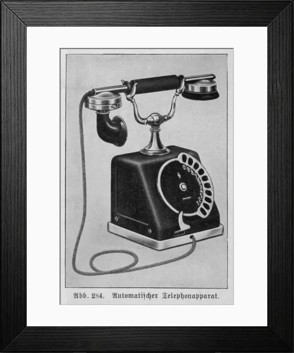 Framed Print : Early Dial Telephone Framed Print : Early Dial Telephone