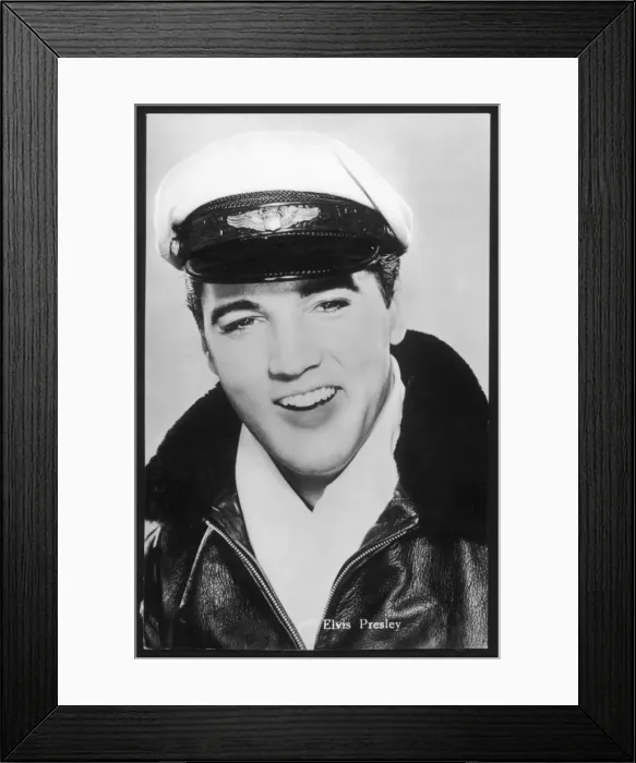Framed Print : Elvis Presley / Leather Framed Print : Elvis Presley / Leather