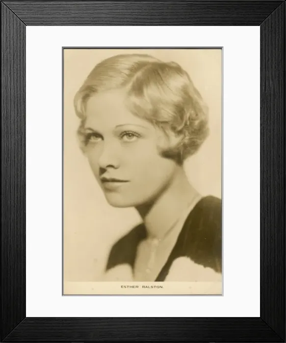 Framed Print : Esther Ralston  /  Postcard