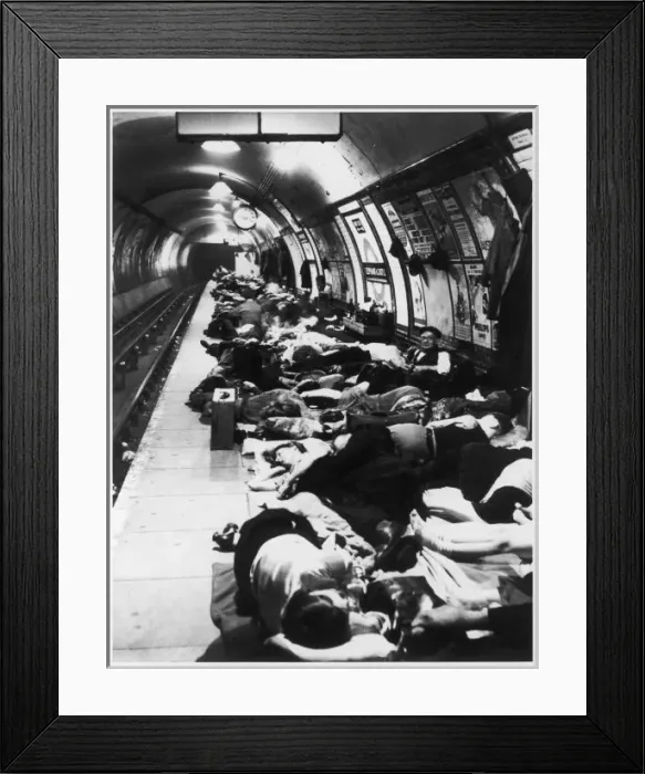 Framed Print : Sheltering on Platform Framed Print : Sheltering on Platform