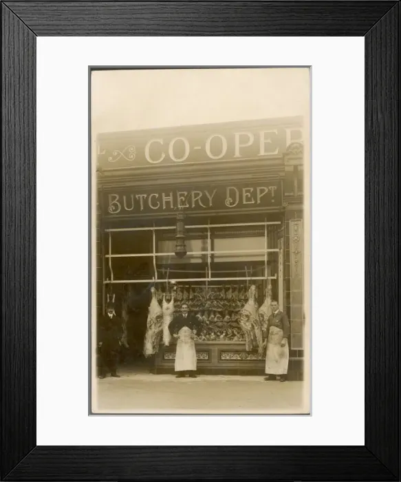 Framed Print : Co-Op Butchery Dept Framed Print : Co-Op Butchery Dept