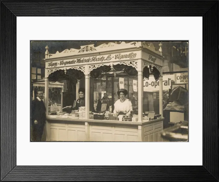 Framed Print : Tobacco Stall / Co-Op Framed Print : Tobacco Stall / Co-Op