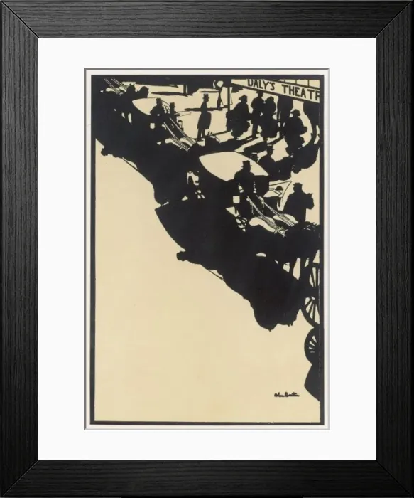 Framed Print : Theatregoers Arriving Framed Print : Theatregoers Arriving