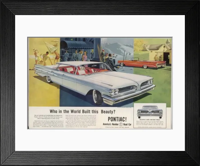 Framed Print : PONTIAC 1958 Framed Print : PONTIAC 1958