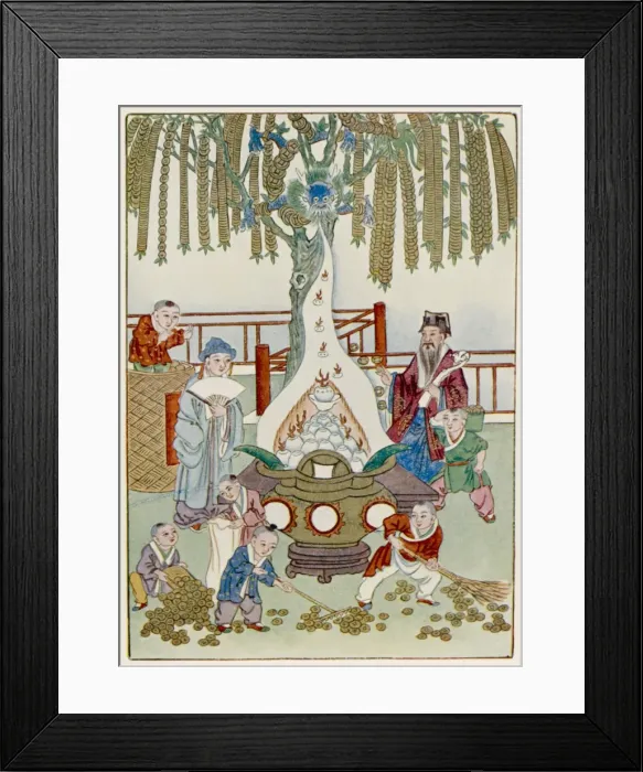 Framed Print : Chinese Money Tree Framed Print : Chinese Money Tree