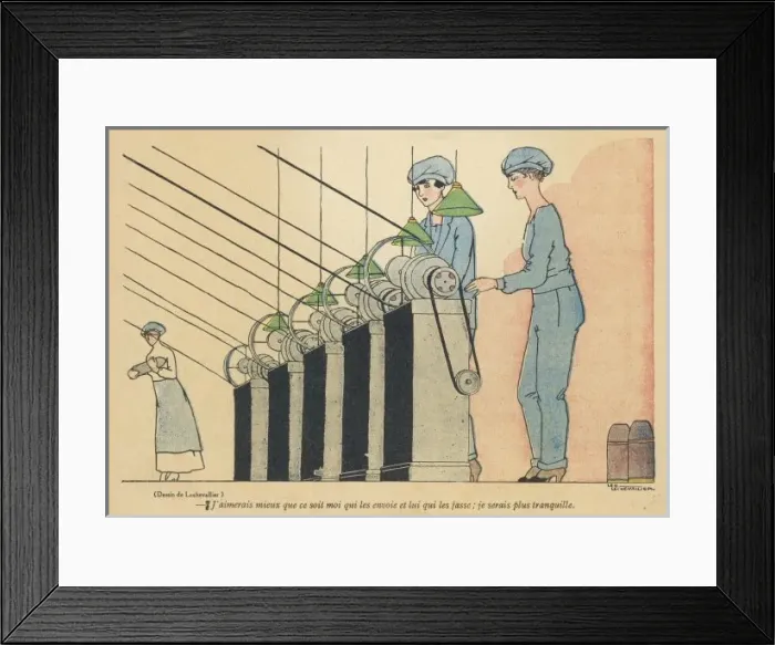 Framed Print : French Women / Munitions Framed Print : French Women / Munitions