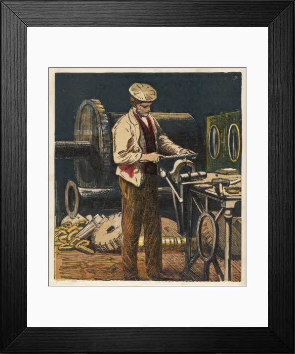 Framed Print : Making Machine Parts Framed Print : Making Machine Parts