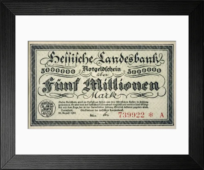 Framed Print : 5 Million Marks Framed Print : 5 Million Marks