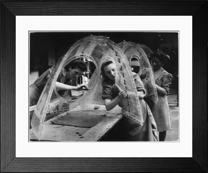 Framed Print : Wwii / Aircraft Assembly Framed Print : Wwii / Aircraft Assembly