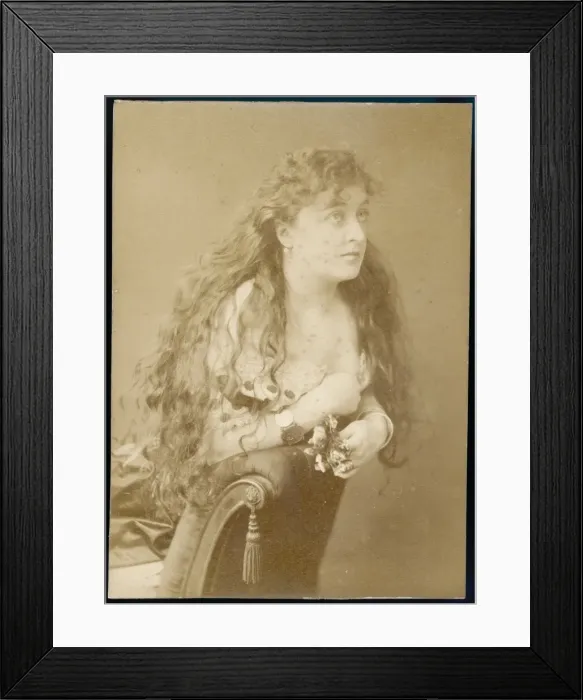 Framed Print : Miss C Wilkinson / Sepia Framed Print : Miss C Wilkinson / Sepia