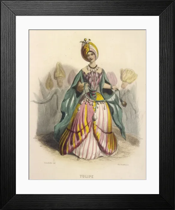 Framed Print : Grandville Tulip 1847