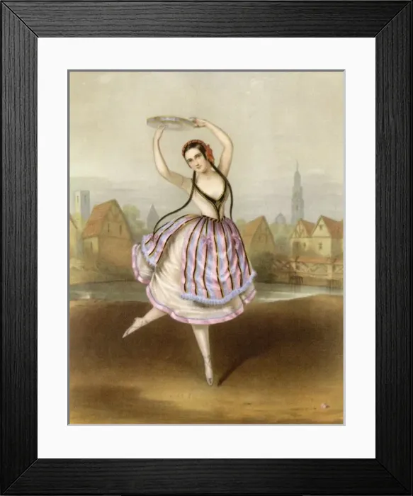 Framed Print : Fanny Cerrito / Alma 1842 Framed Print : Fanny Cerrito / Alma 1842