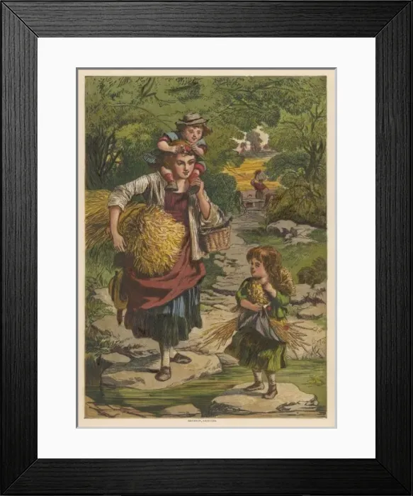 Framed Print : Harvest Gleaners Framed Print : Harvest Gleaners