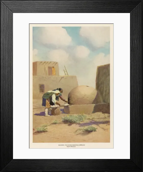 Framed Print : New Mexican Baking 1908 Framed Print : New Mexican Baking 1908
