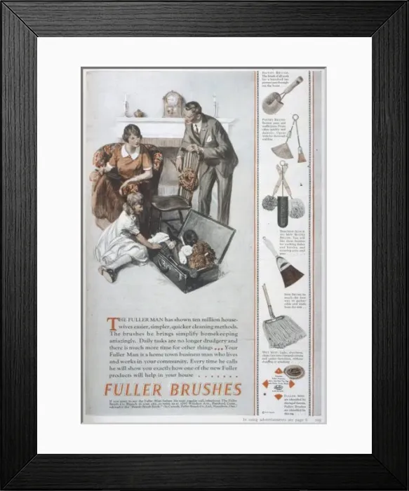Framed Print : Door to Door Salesman Framed Print : Door to Door Salesman