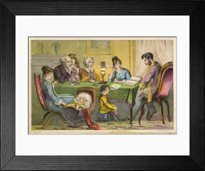 Framed Print : American Family 1879 Framed Print : American Family 1879