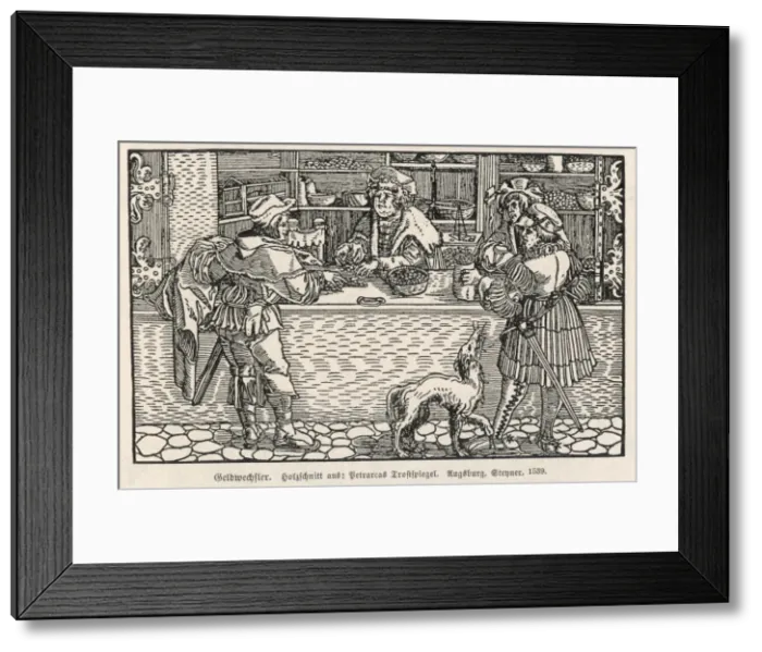 Framed Print : German Money Changer Framed Print : German Money Changer