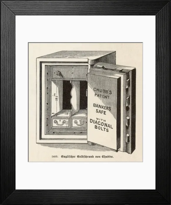 Framed Print : Safe by Chubb C1900 Framed Print : Safe by Chubb C1900