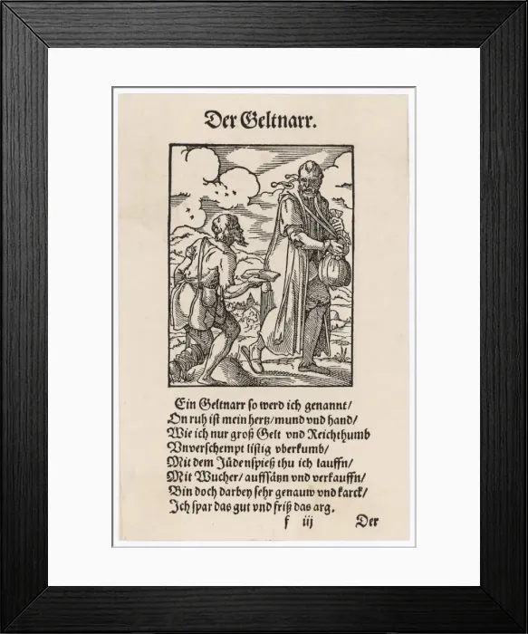 Framed Print : Miser & Cripple Framed Print : Miser & Cripple