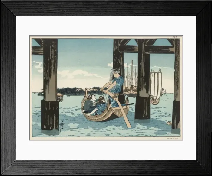 Framed Print : Japan Boating Party Framed Print : Japan Boating Party