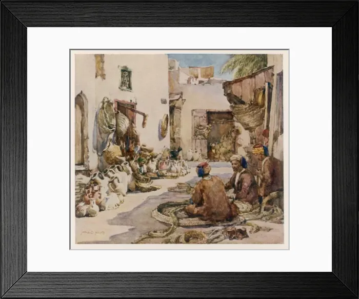 Framed Print : Basketmaking, Tunisia Framed Print : Basketmaking, Tunisia