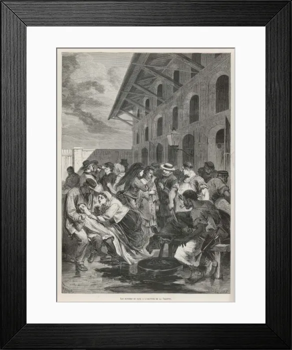 Framed Print : Drinking Blood / France Framed Print : Drinking Blood / France