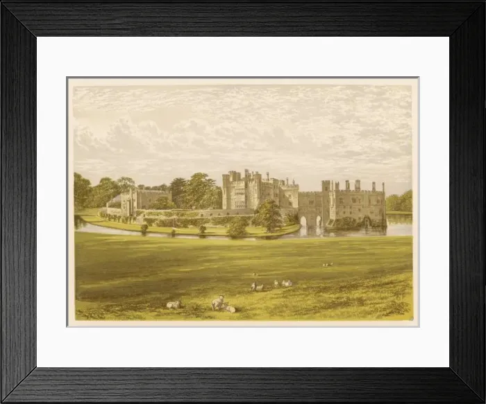 Framed Print : Leeds Castle / 1879 Framed Print : Leeds Castle / 1879
